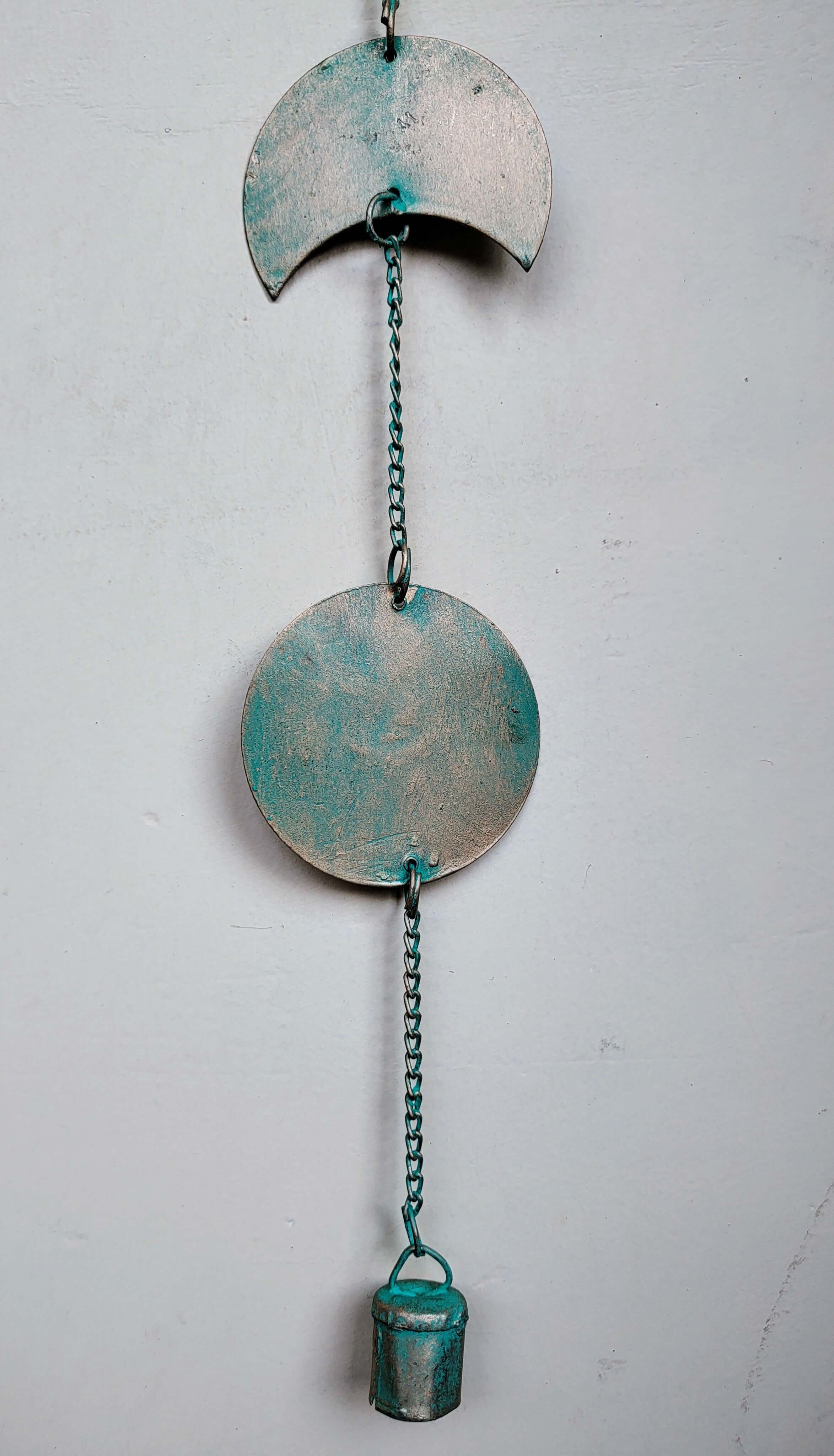 Boho Recycled Iron Moon Phase Wall Art (Set of 5)